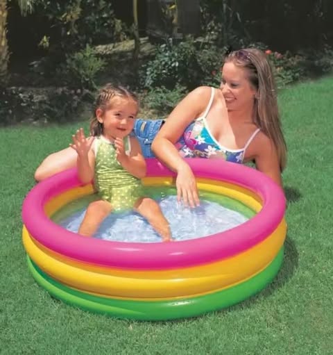 PLAGE Piscine Flottante Gonflable INTEX 61/22cm 35dt