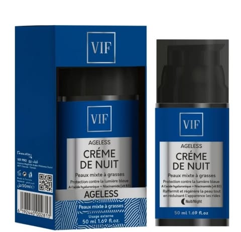 VIF AGELESS CREME DE NUIT PEAUX GRASSRS 50 ML