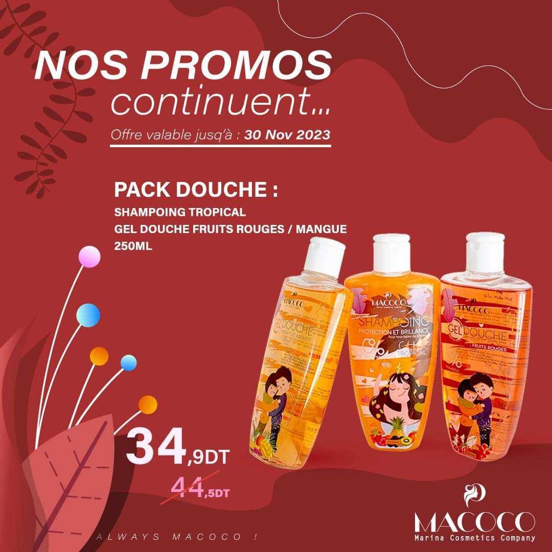 Macoco pack douche 