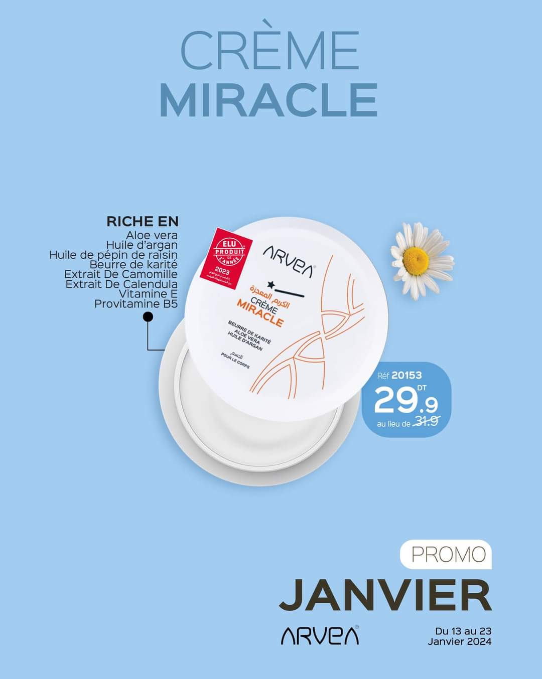 Arvea crème miracle 