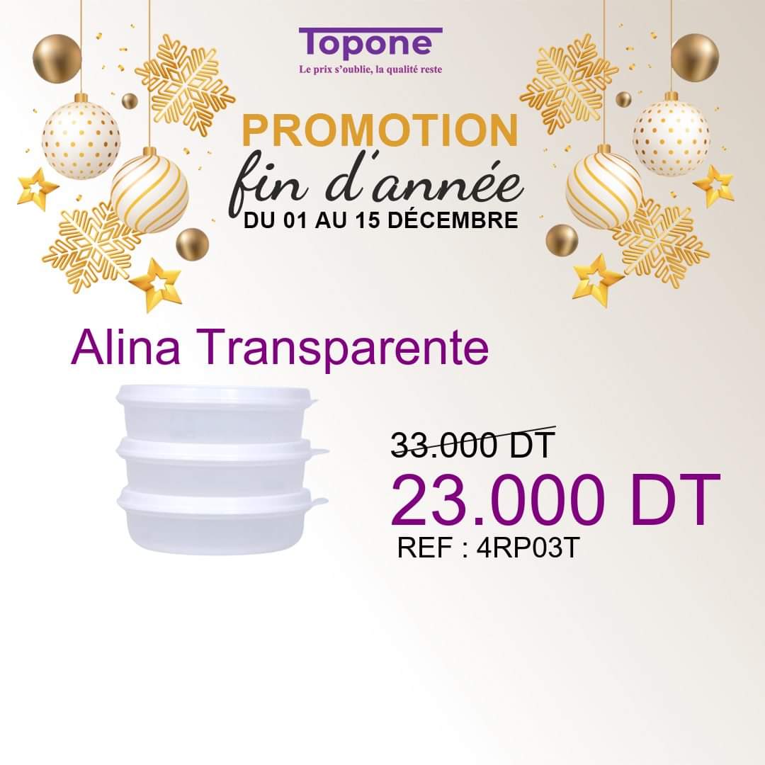 Topone alina transparente 