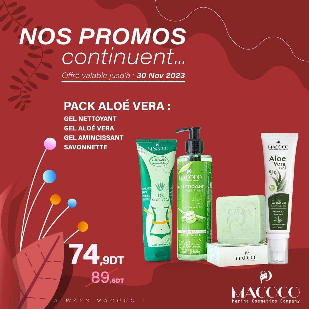 Macoco pack aloé vera 