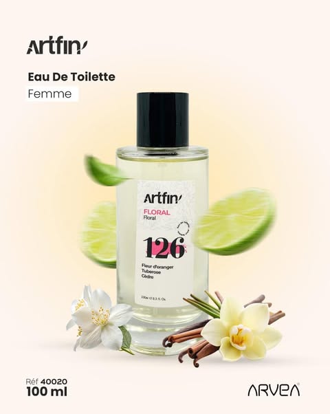 ARVIA ARTFIN EAU DE TOILETTE FLORAL 126