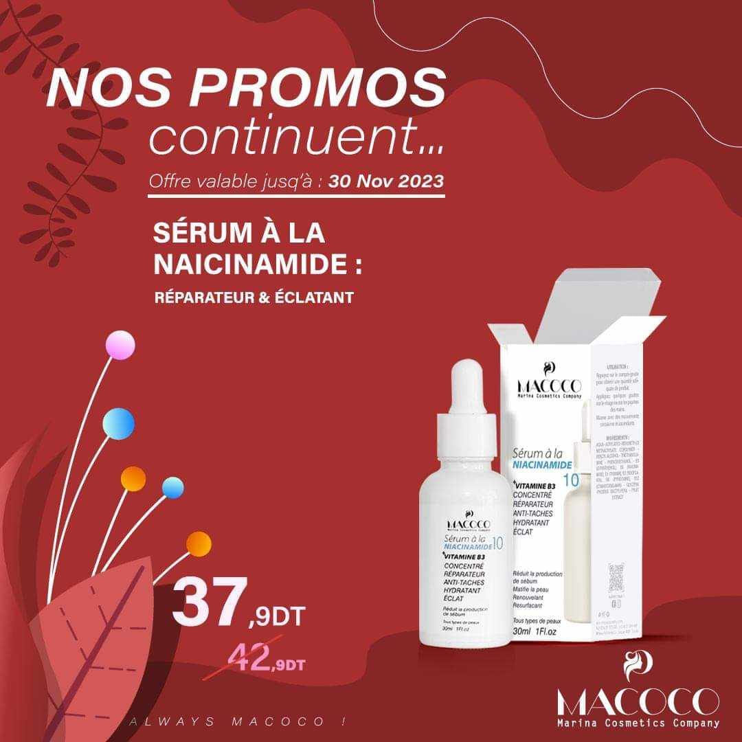 Macoco sérum à la naicinamide 