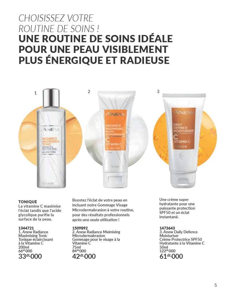 avon  TONIQUE vitamine C