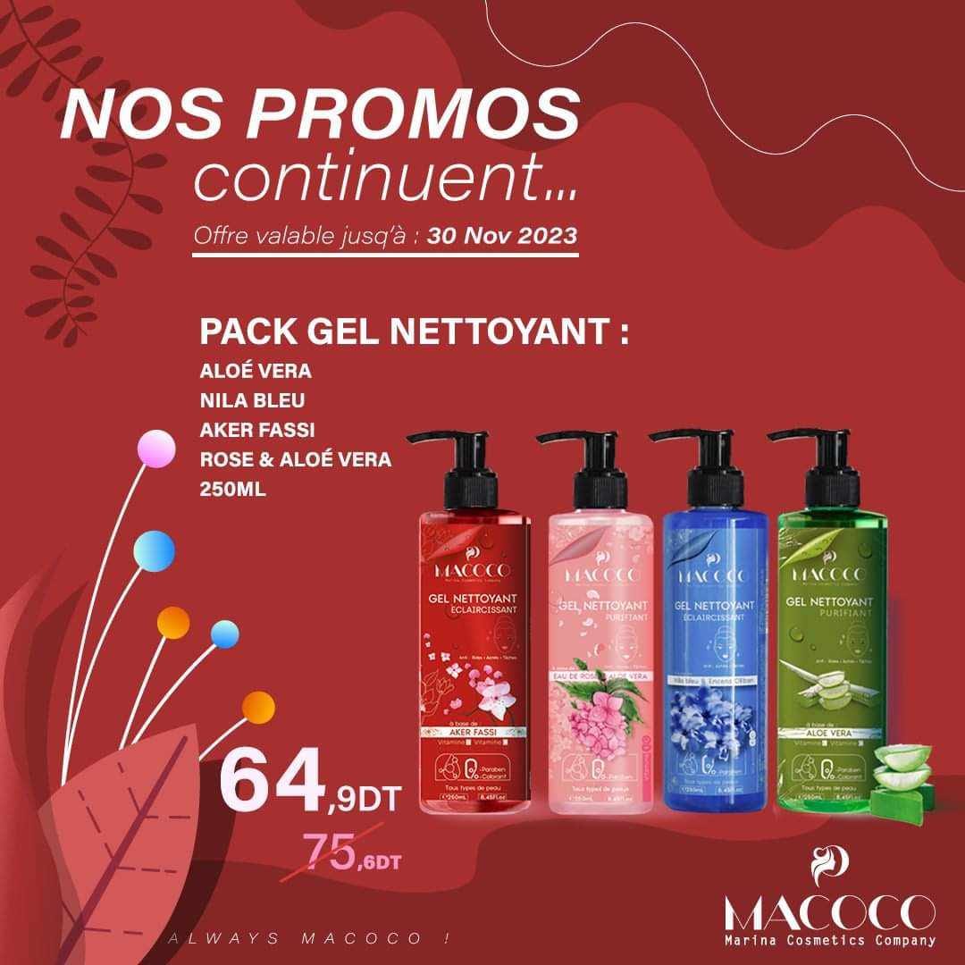 Macoco pack gel nettoyant