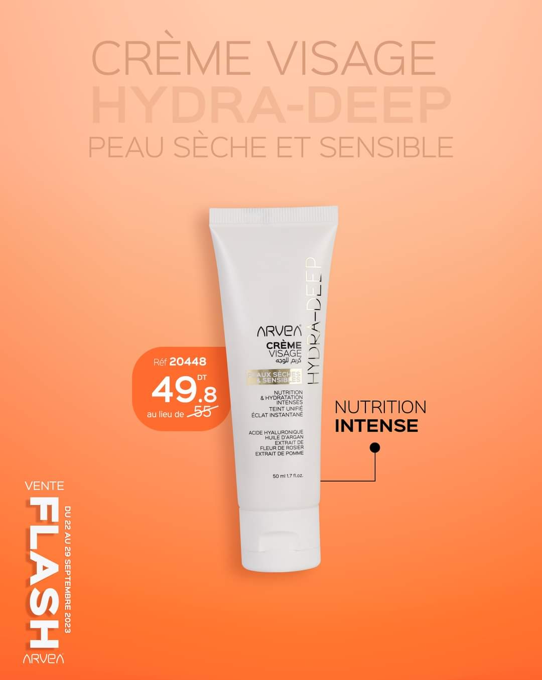 Arvea créme visage hydra-deep