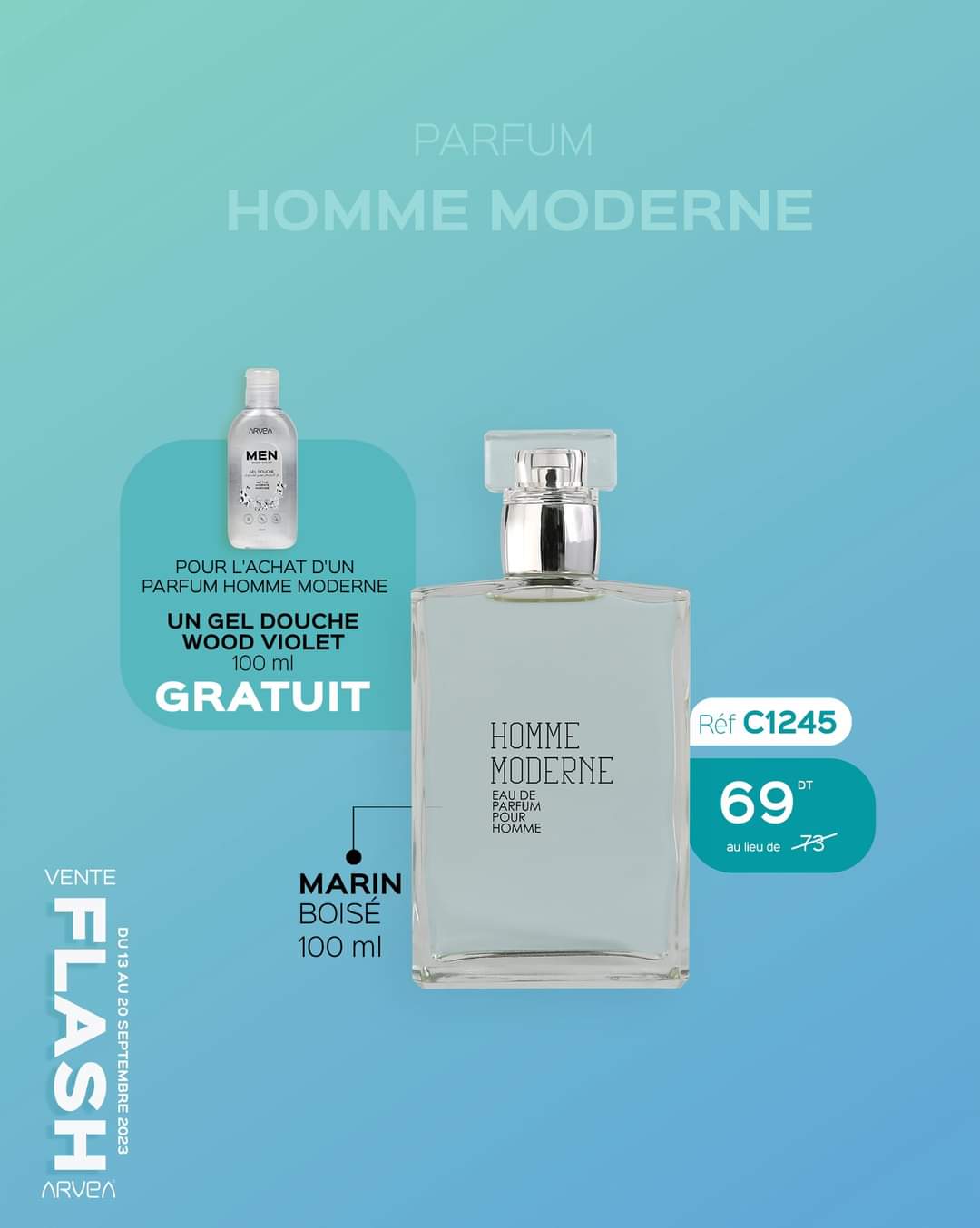 ARVEA PARFUM HOMME MODERNE + cadeau