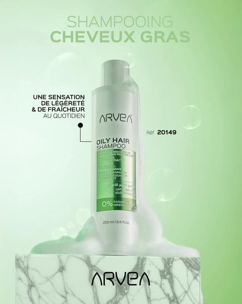 arvea shampooing cheveux gras