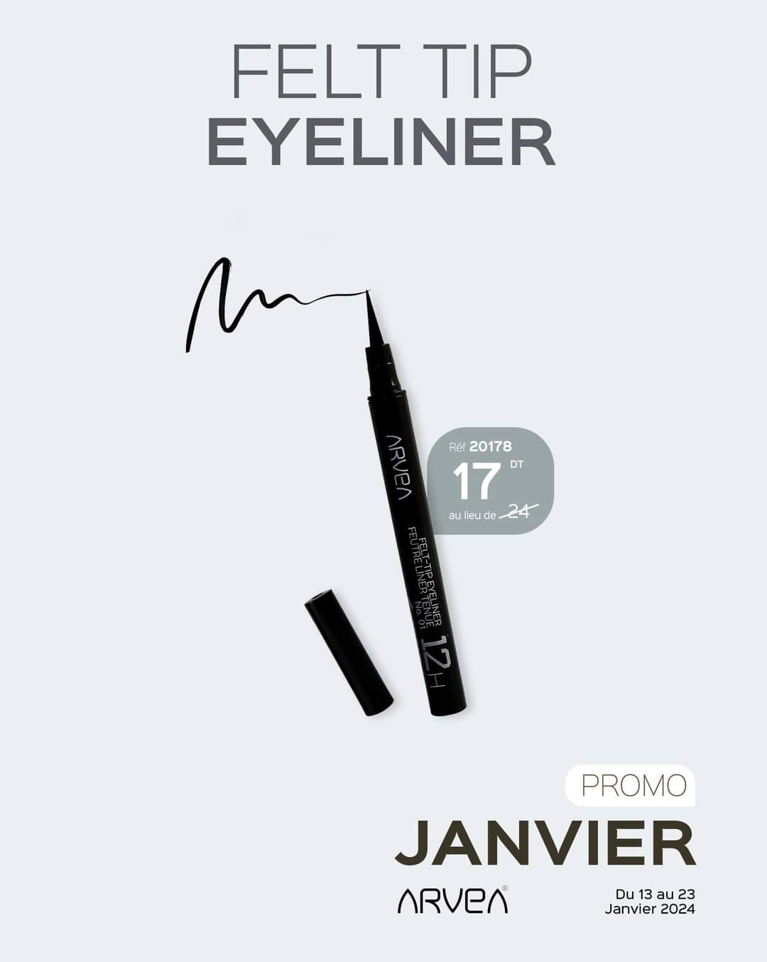 Felt tip eyeliner 