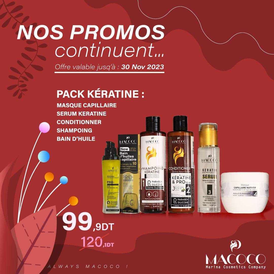 Macoco pack kératine 