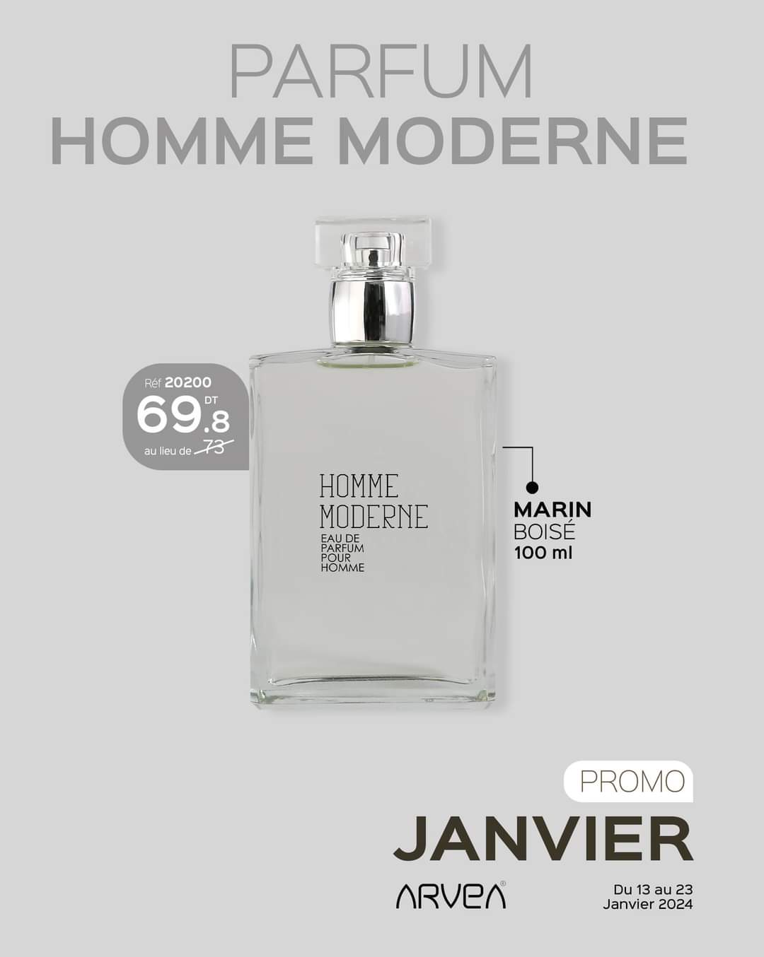 Arvea parfum homme mederne 100ml