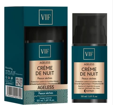 VIF AGELESS CREME DE NUIT PEAUX SEHES 50 ML