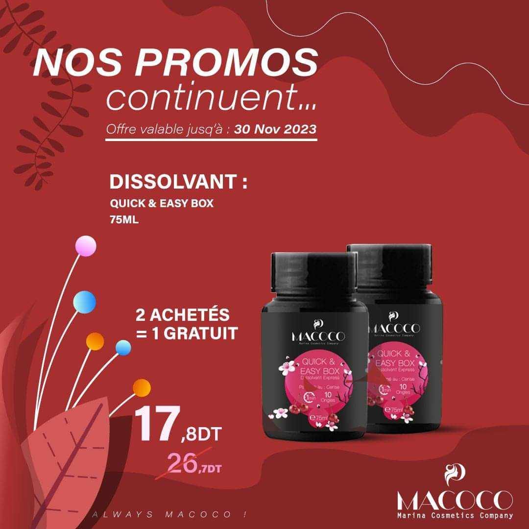 Macoco dissolvant 