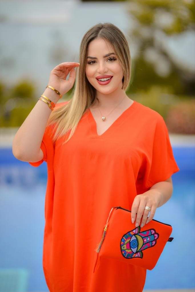 Robe De Femme Orange 