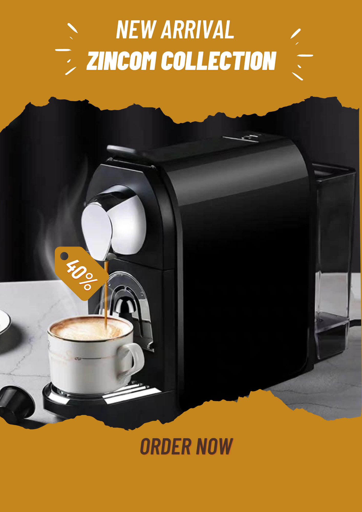 Cafetière Nespresso capsule 1400W