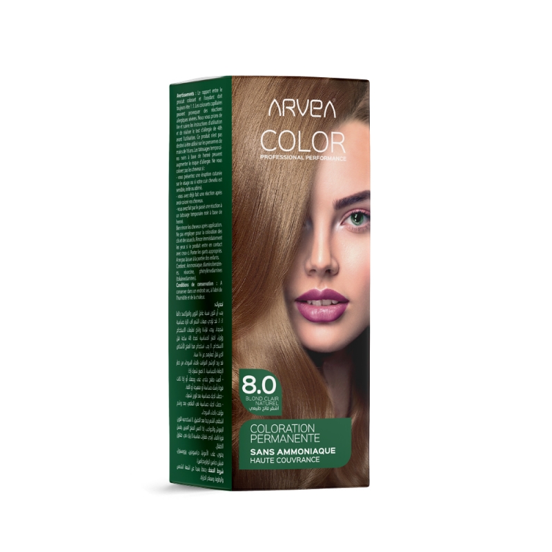 Coloration Sans Ammoniaque Blond Clair Naturel 8.0