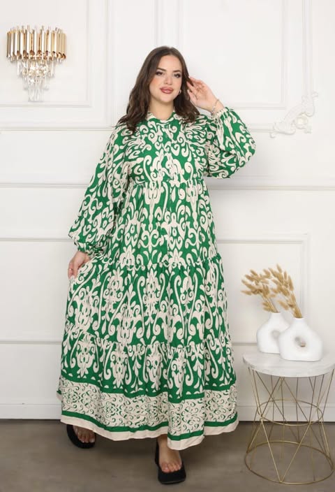 ROBES  A MANCHES LONGUES EN TISSU KAMUX