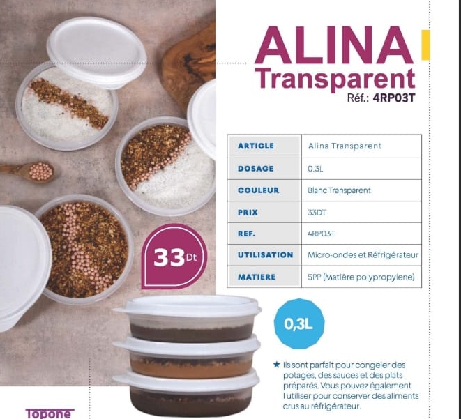 Topone ALINA transparent