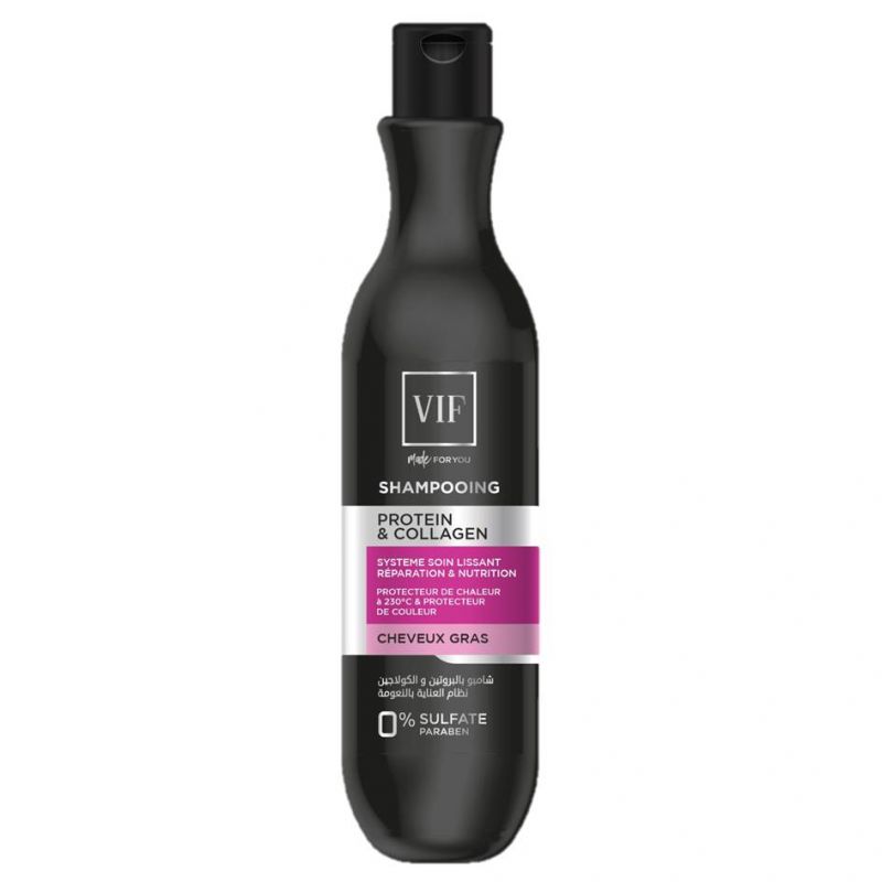 Vif Shampoing Protein&Collagen Cheveux Gras 500 ml